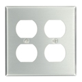 Leviton Receptacle 2 Gang Wallplate 83016